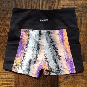 bebe sport workout shorts